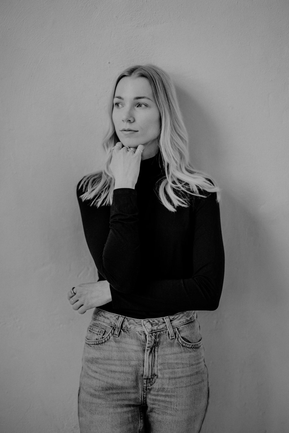 Maria Lippold, Schwarz-Weiß-Porträt